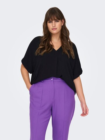 ONLY Carmakoma Blouse in Zwart: voorkant