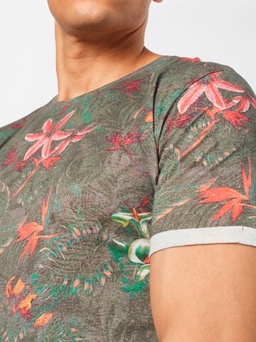 Key Largo Regular fit Shirt 'JUNGLES' in Groen