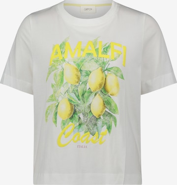 Cartoon Paita värissä valkoinen: etupuoli