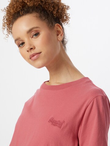 Superdry T-Shirt 'Classic' in Pink