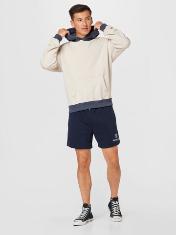 Abercrombie & Fitch Loosefit Kalhoty – modrá