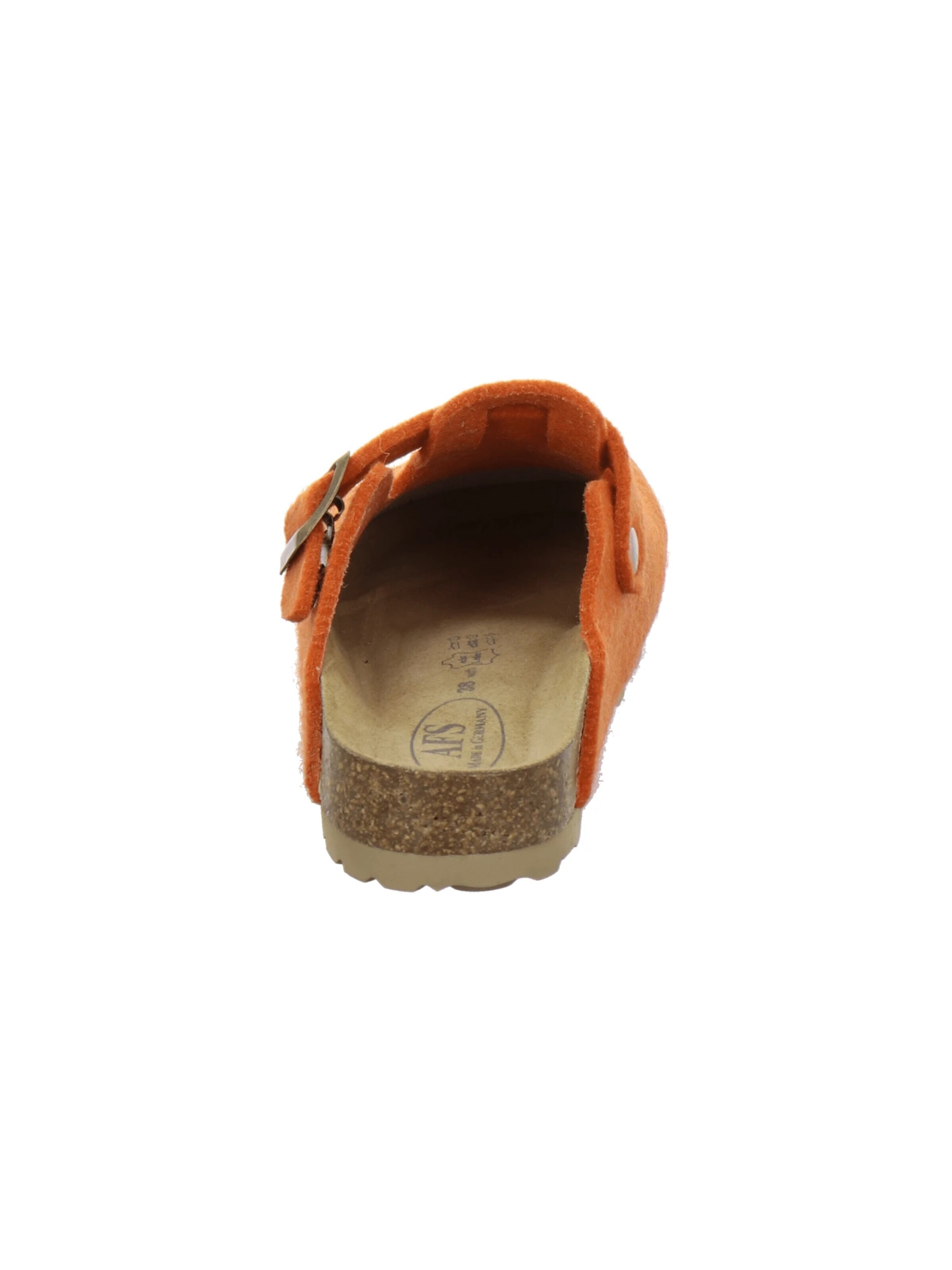 AFS-Schuhe - Zapatillas de casa 'Hausschuhe Damen Filz orange' en naranja