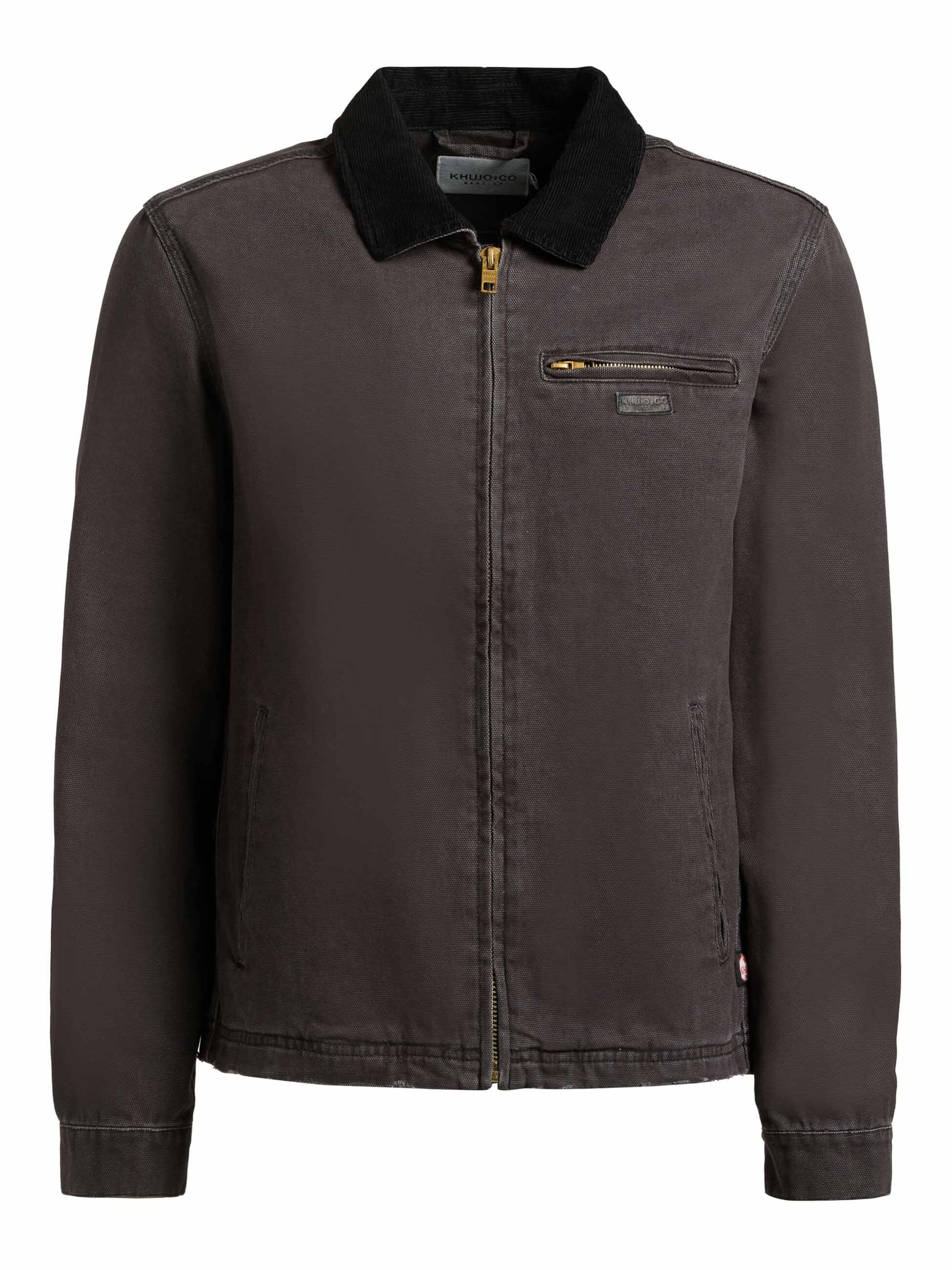 Geacă de primăvară-toamnă 'Deddy' de la khujo pe negru: față