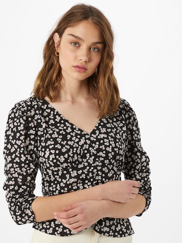 Camicia da donna di Miss Selfridge in nero: frontale