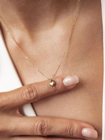 Hey Happiness - Cadena 'Heart Bold' en oro