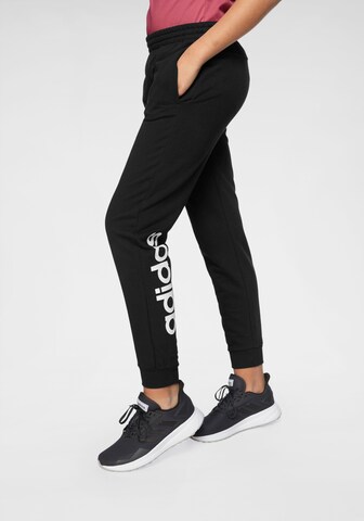 Tapered Pantaloni sport de la ADIDAS PERFORMANCE pe negru