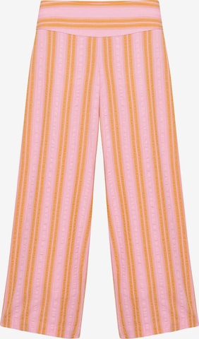 Pull&Bear Wide Leg Hose in Pink: Vorderseite