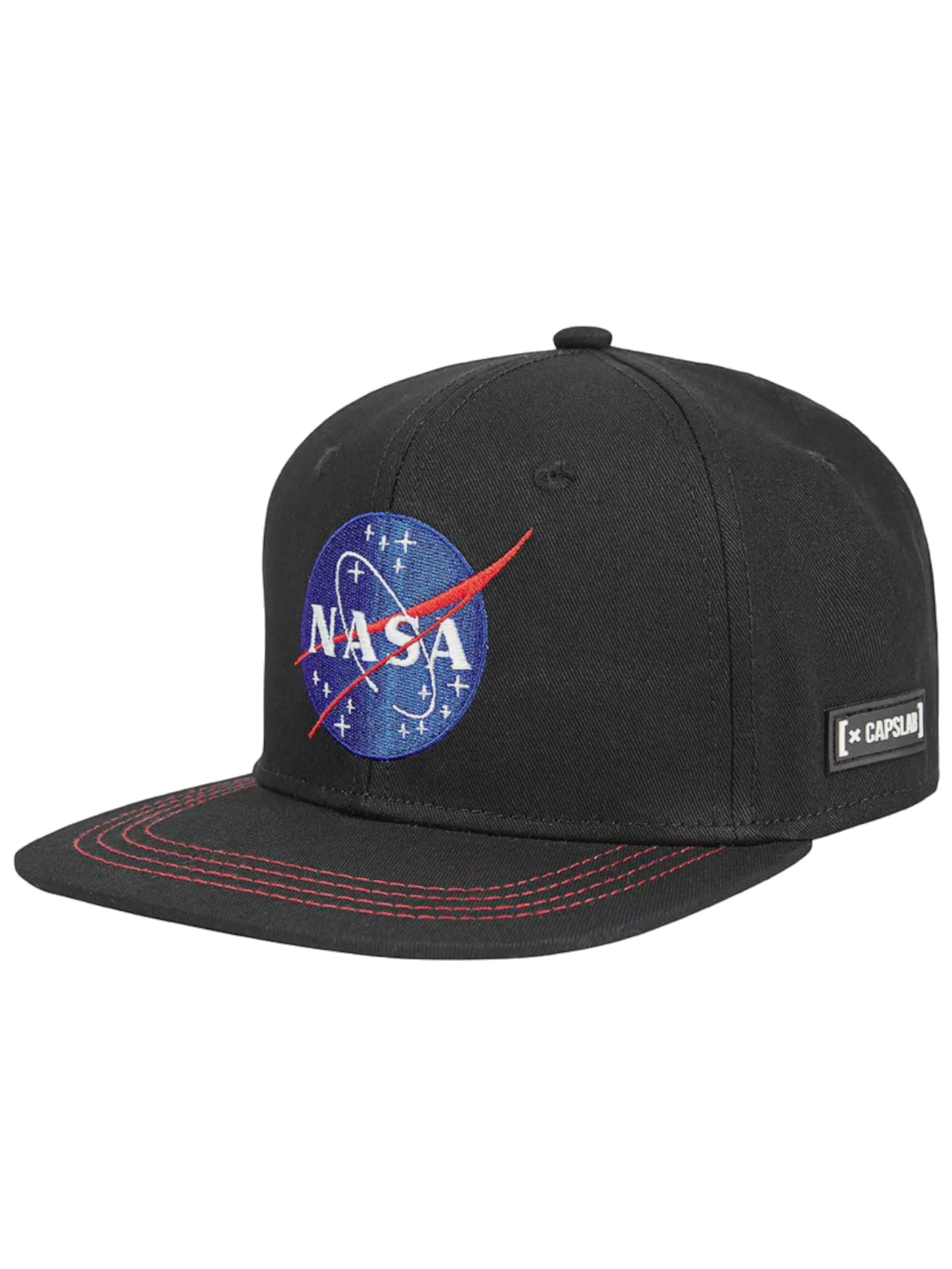 Capslab Cap 'Space Mission NASA' in Black