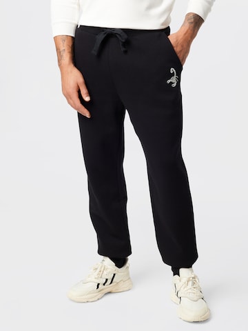 VIERVIER Tapered Pants 'Lenja' in Black: front