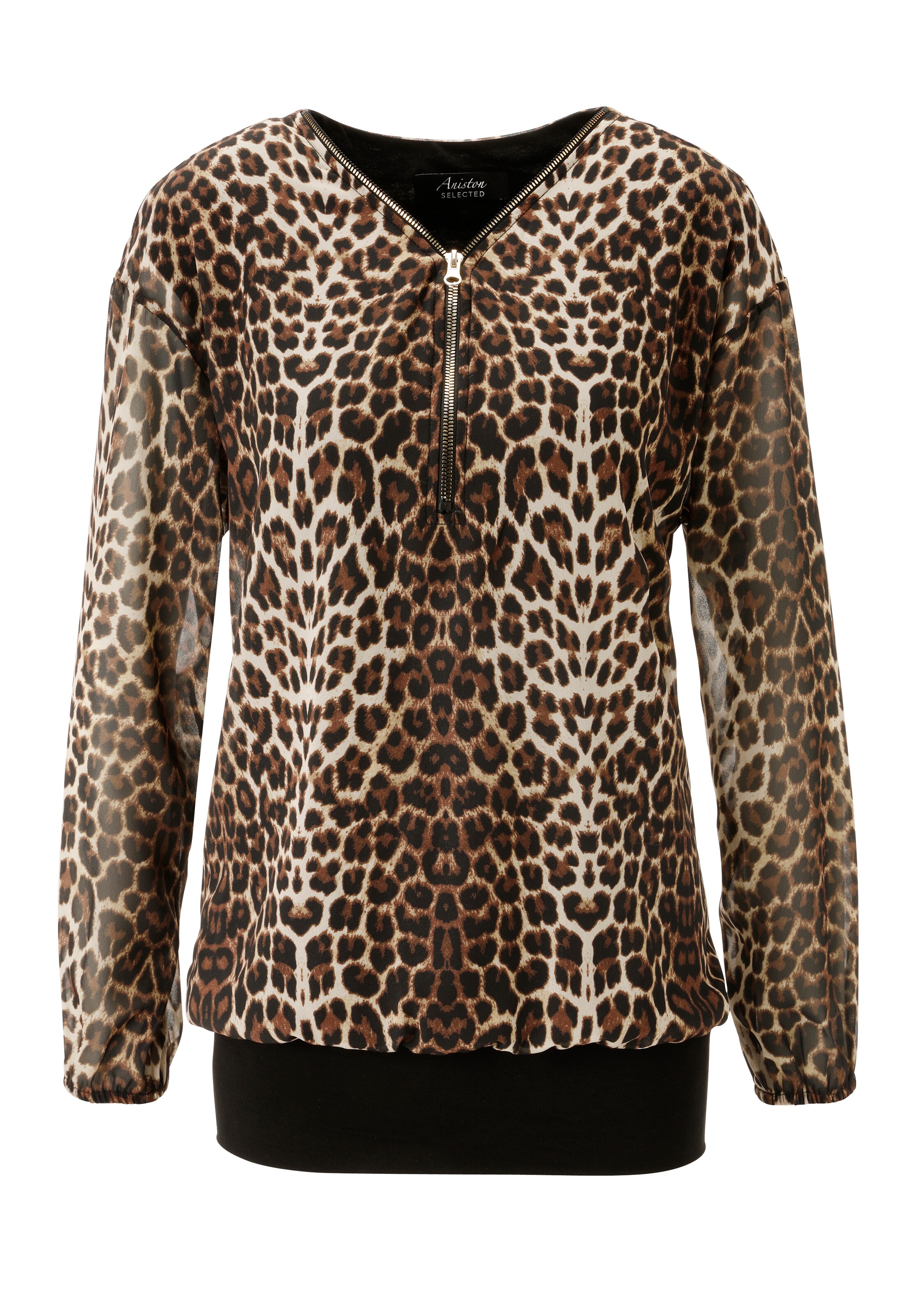 Aniston SELECTED Blouse in Brown: front