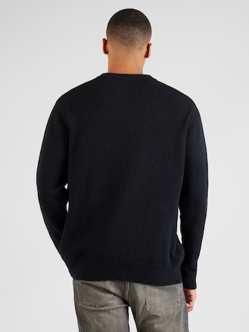 Les Deux Sweater 'Encore Intarsia' in Black