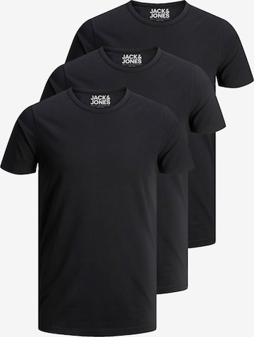 JACK & JONES T-Shirt 'JJO-Neck' in Schwarz: Vorderseite