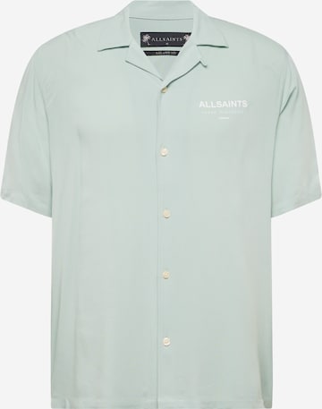 AllSaints Средняя посадка Рубашка 'UNDERGROUND' в Зеленый: спереди