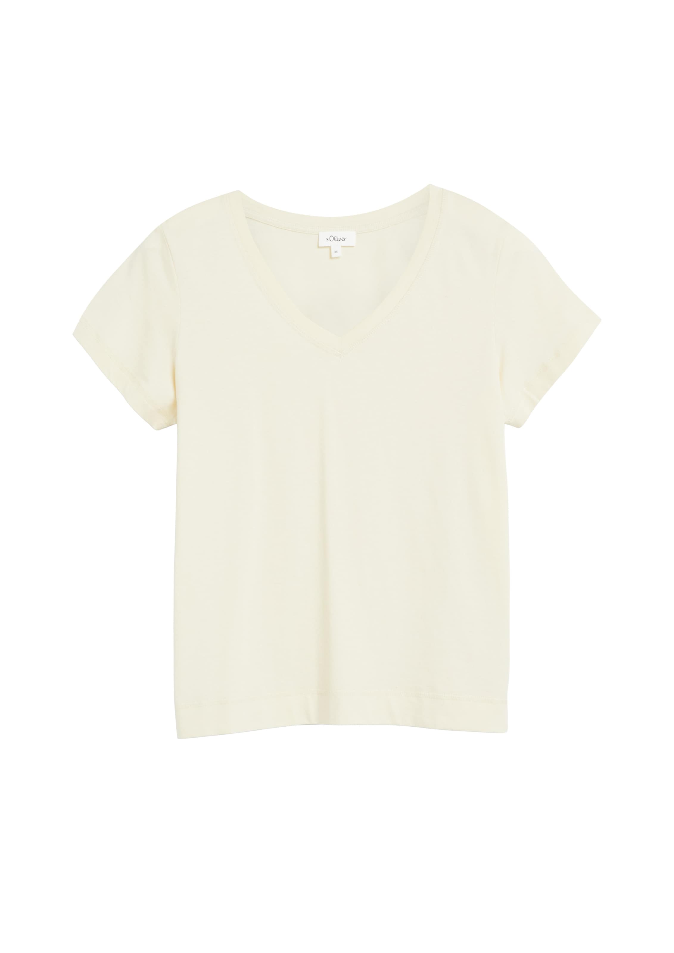 T-shirt s.Oliver en beige : devant
