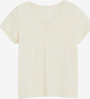 T-shirt s.Oliver en beige : devant