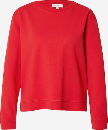 s.Oliver Sweatshirt in Red: front