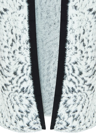 swirly Gebreid vest in Wit