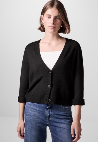 Street One Studio Strickjacke in Schwarz: Vorderseite