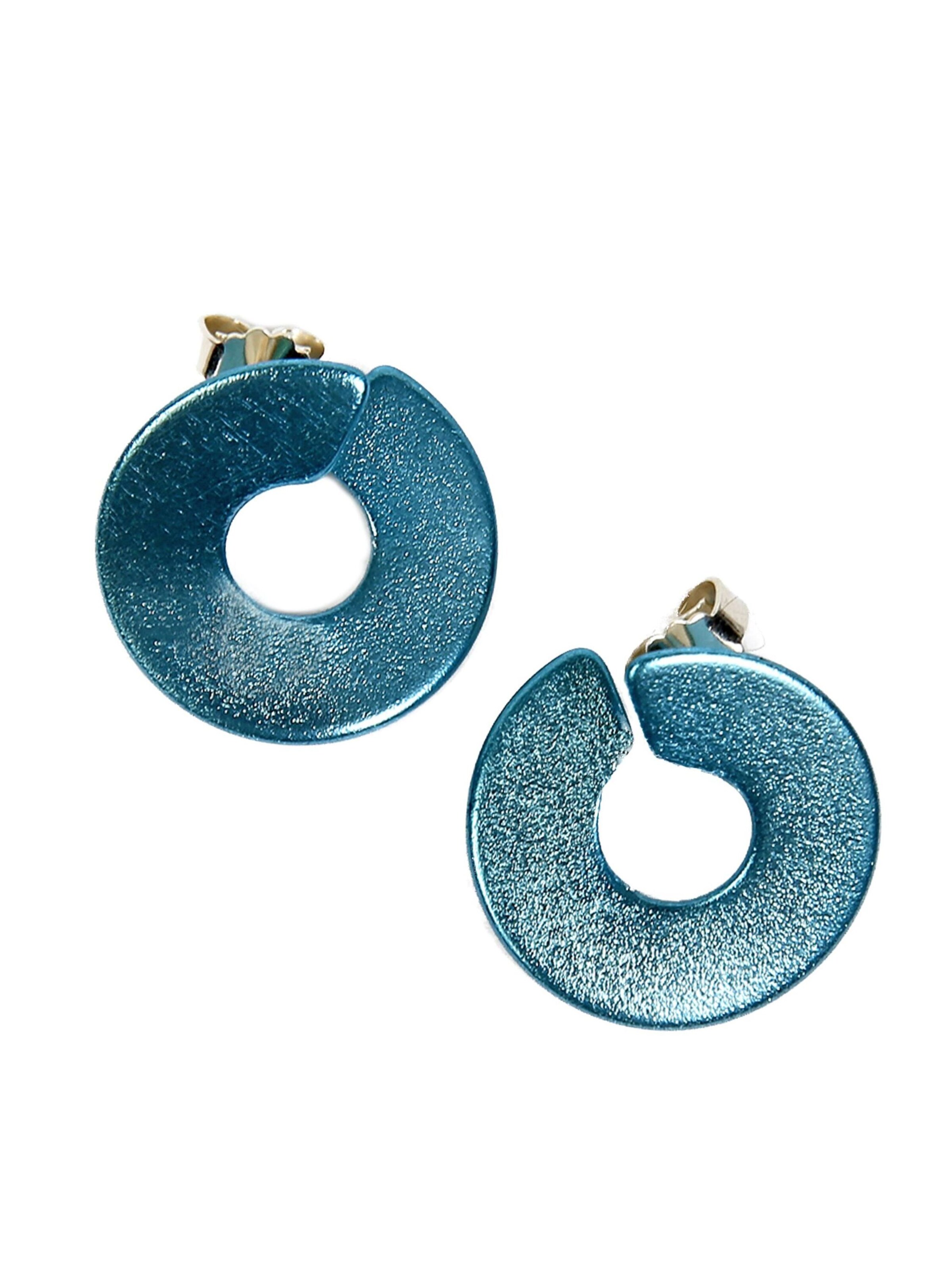 DeMarie Earrings in Blue: front