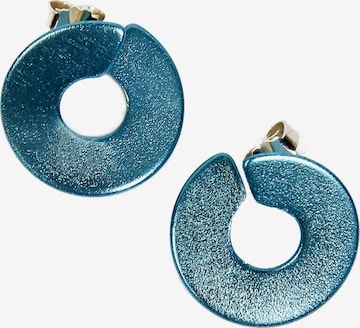 Boucles d'oreilles DeMarie en bleu : devant