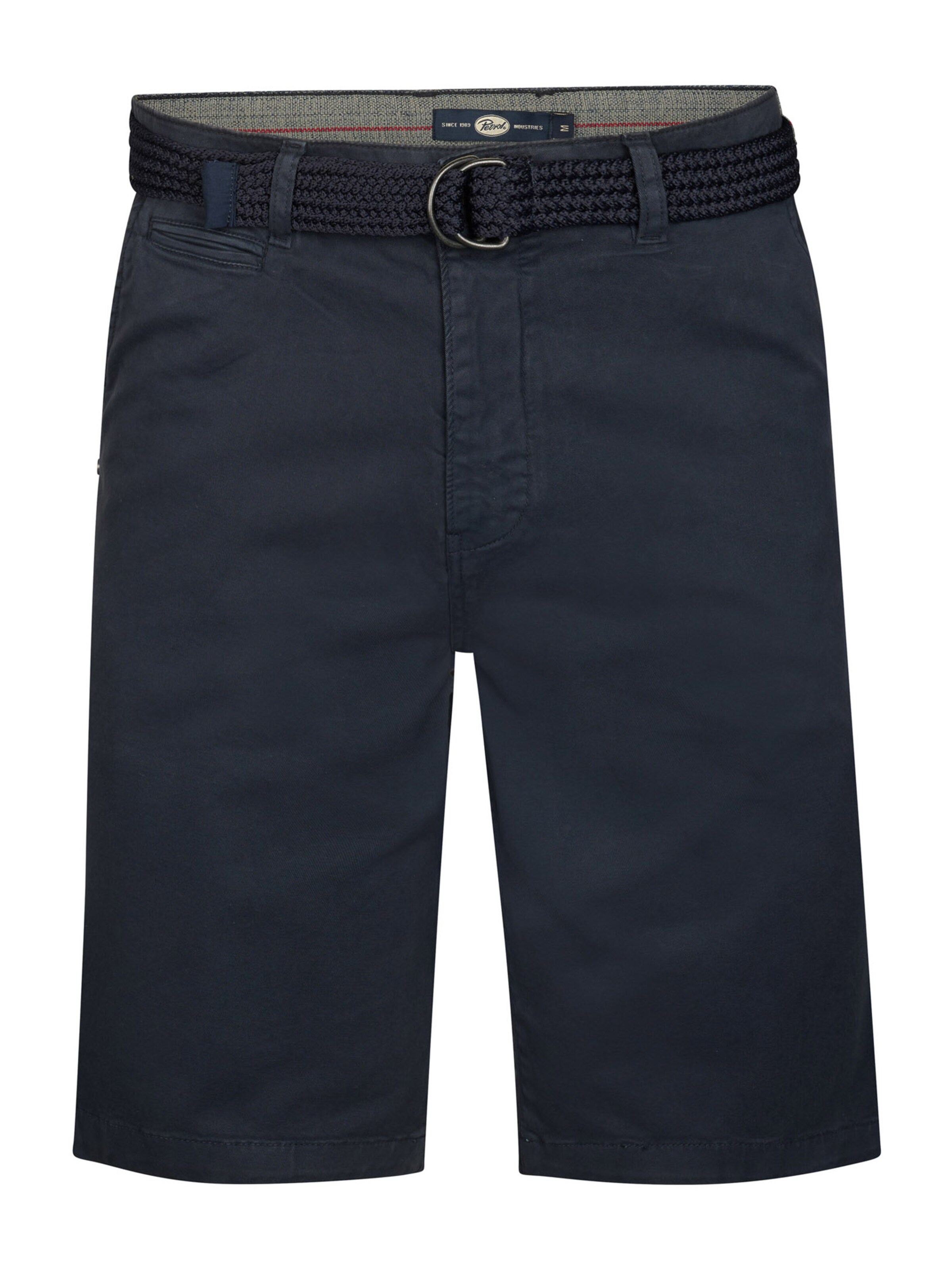 Pantaloni eleganți de la Petrol Industries pe albastru: față