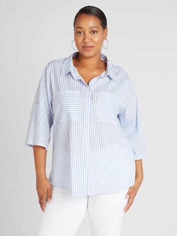Z-One Blouse 'He44dda' in Blue: front