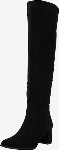 Salinyang Overknee laarzen in Zwart: voorkant