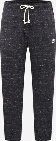 Nike Sportswear Tapered Pants in Black: front