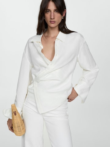 MANGO Wide Leg Jeans 'Catherin' in Weiß