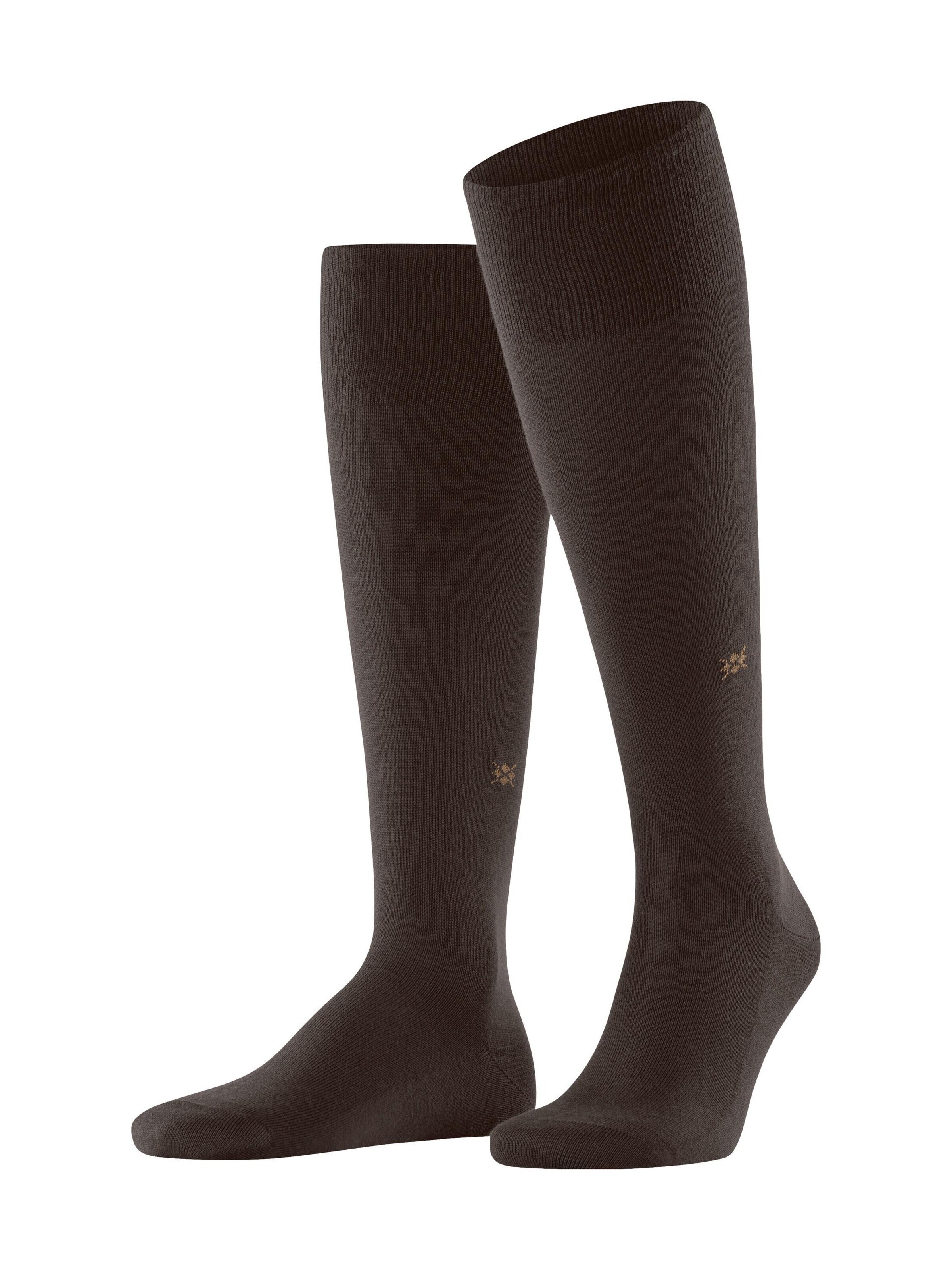 BURLINGTON Kniestrümpfe 'Leeds'‌‌‌‌‌‌ in Braun: Vorderseite
