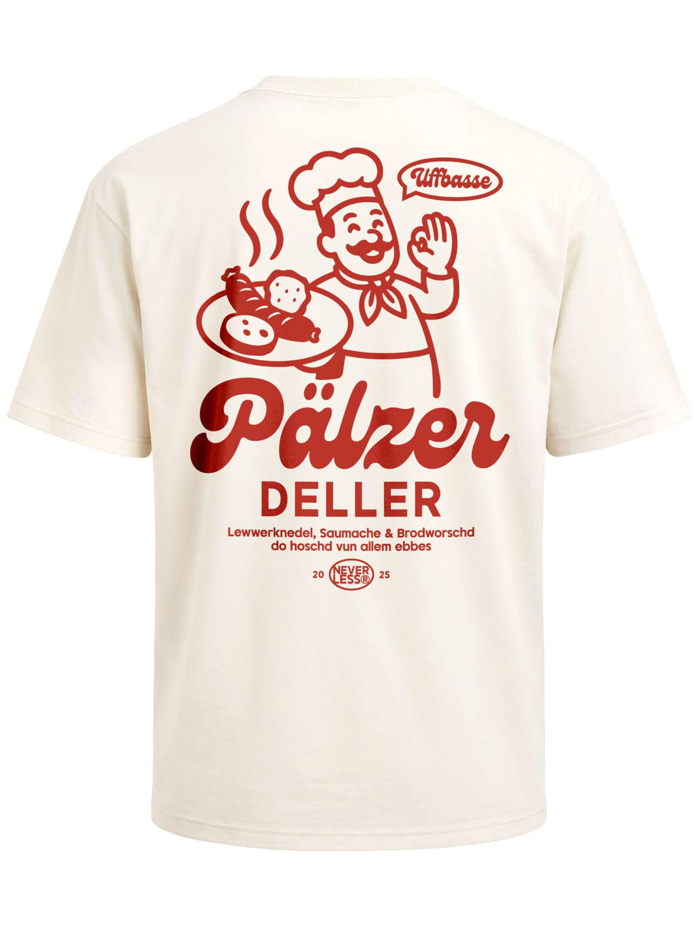 Neverless Shirt 'Pälzer Deller'‌‌‌‌‌‌‌‌ in Beige: Vorderseite