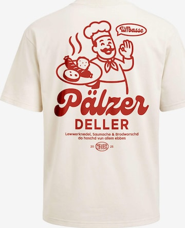 Neverless Shirt 'Pälzer Deller' in Beige: Vorderseite