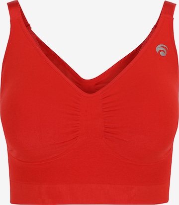 OCEANSAPART Bustier Biustonosz sportowy 'Brooke' w kolorze czerwony: przód