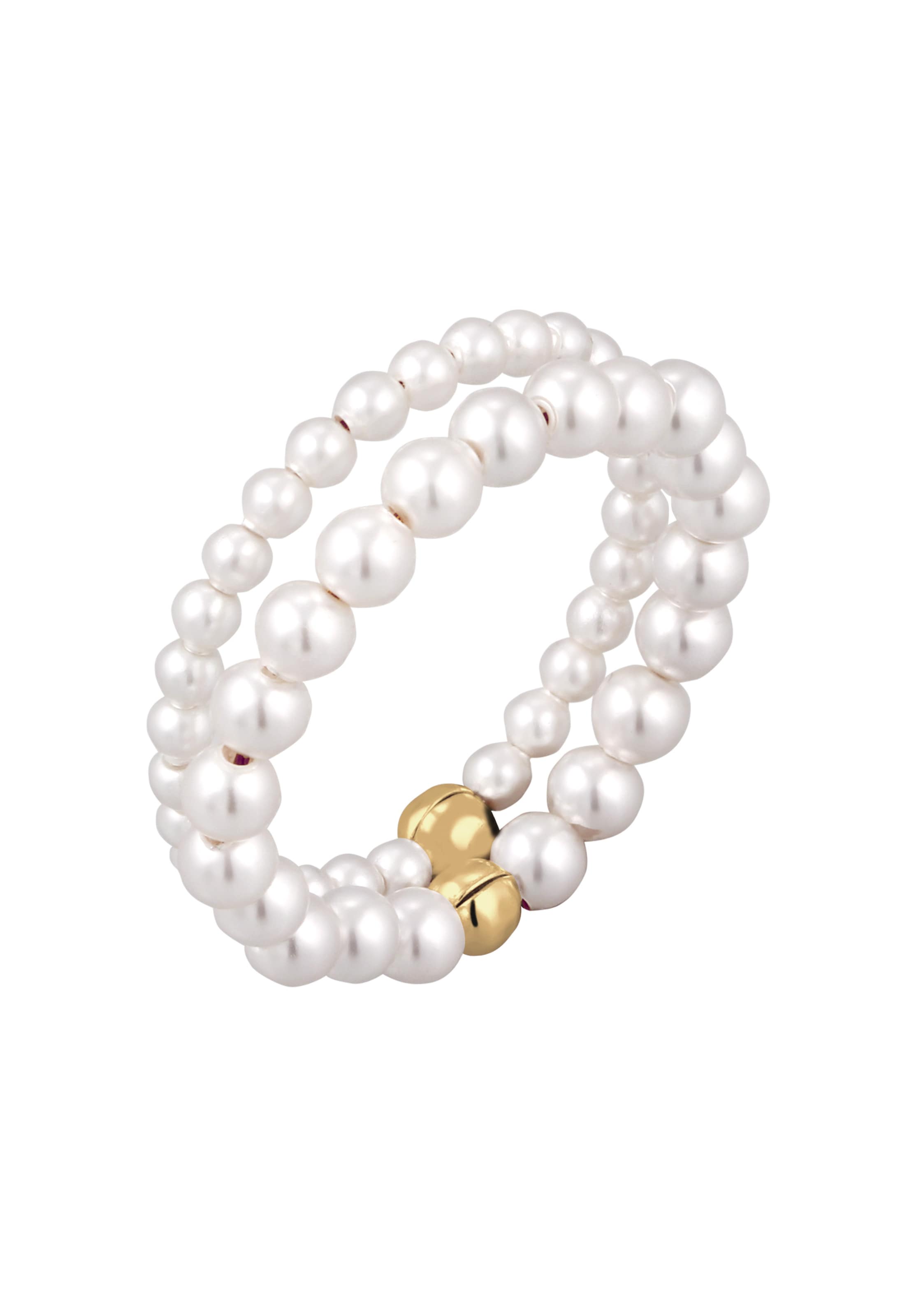 ELLI Bague en 54 en blanc, Vue avec produit
