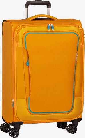 American Tourister Cart 'Pulsonic Spinner 68 EXP' in Orange: front