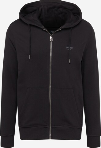 JOOP! Jeans Zip-Up Hoodie 'Salvatore' in Black: front