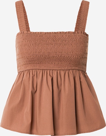 Abercrombie & Fitch Toppi värissä ruskea: etupuoli