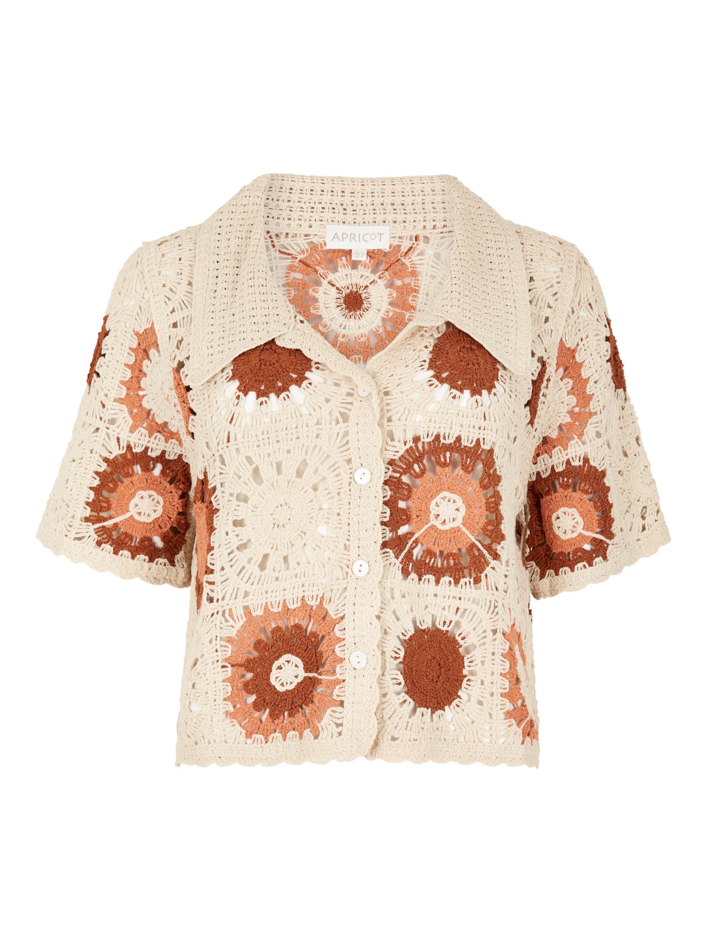 Apricot Blouse ' ' in Grey: front