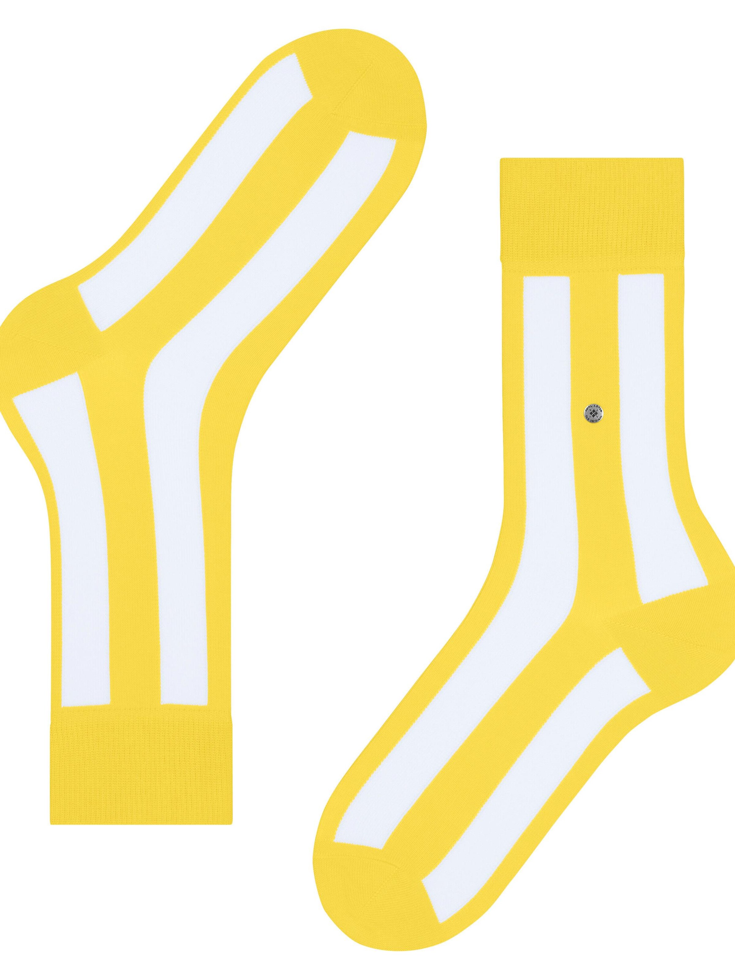BURLINGTON Socks 'Retro Lines' in Yellow