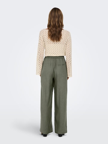 ONLY Wide leg Broek 'ONLTOKYO' in Groen