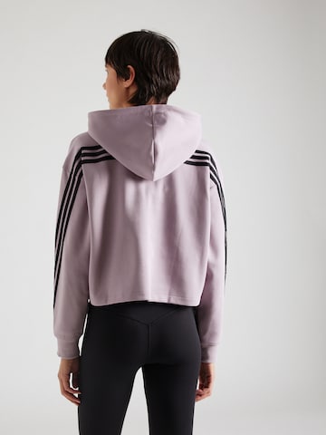 ADIDAS SPORTSWEAR Спортен суитшърт с качулка 'Future Icons Three Stripes' в лилав