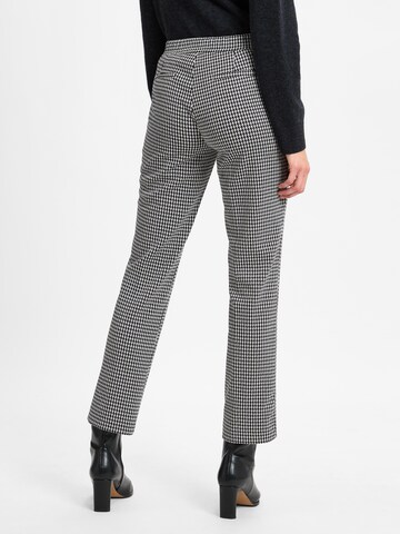 MORE & MORE Slimfit Pantalon in Zwart