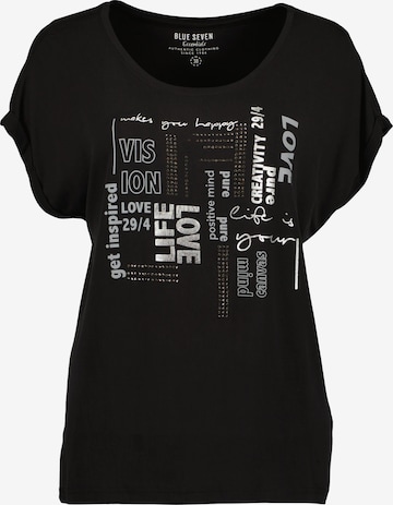 BLUE SEVEN - Camiseta en negro: frente