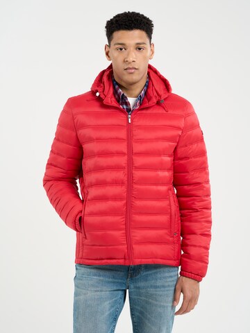 BIG STAR Winter Jacket 'ACARF' in Red: front