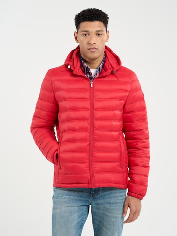 BIG STAR Winter Jacket 'ACARF' in Red: front