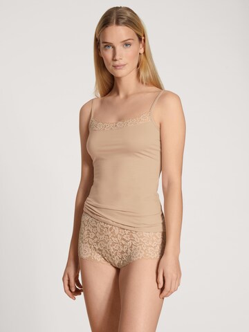 CALIDA Panty 'Natural Comfort Lace' in Beige: front