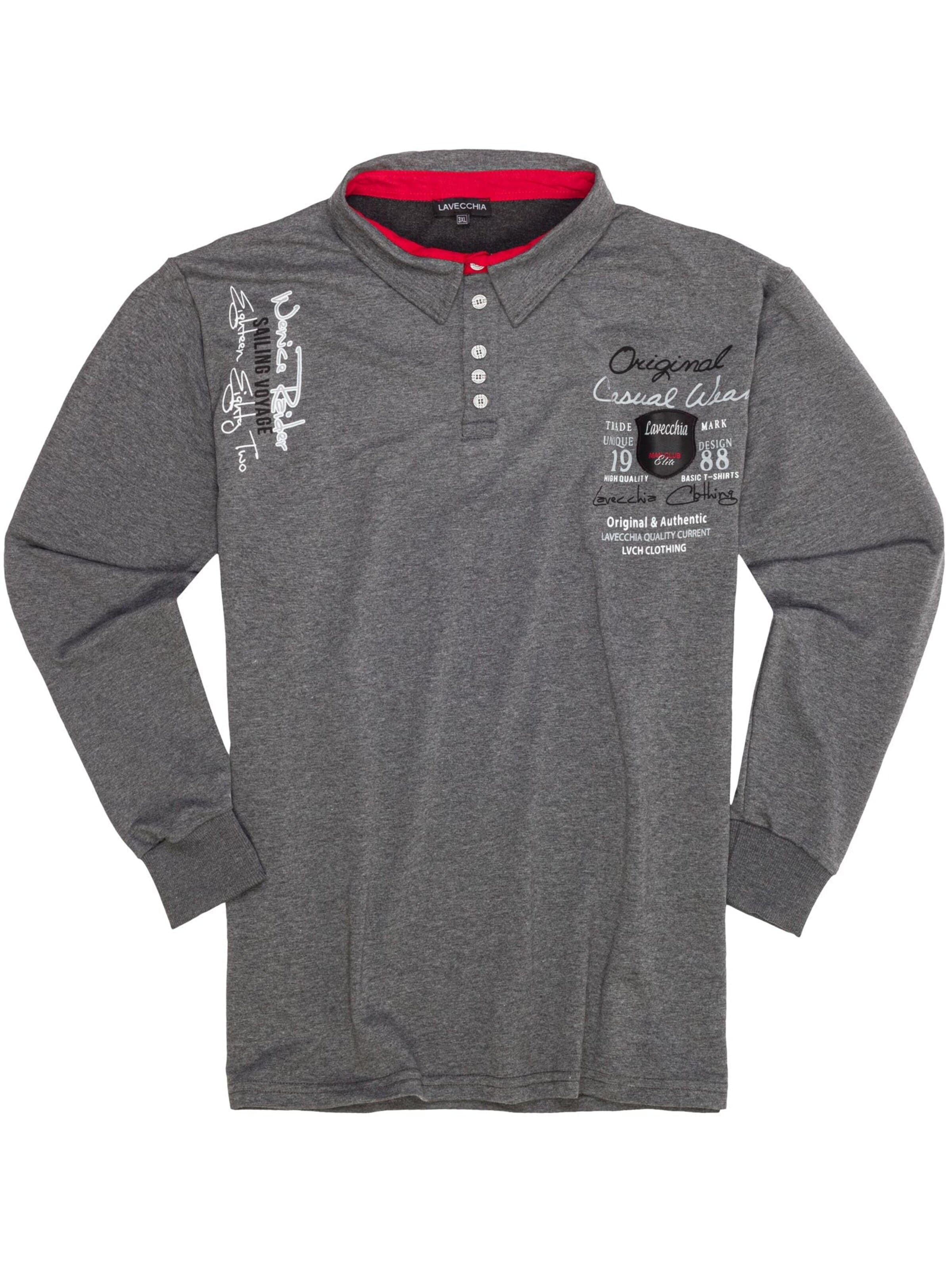 Lavecchia - Sweatshirt 'LV-2025 Übergrößen' em cinzento: frente