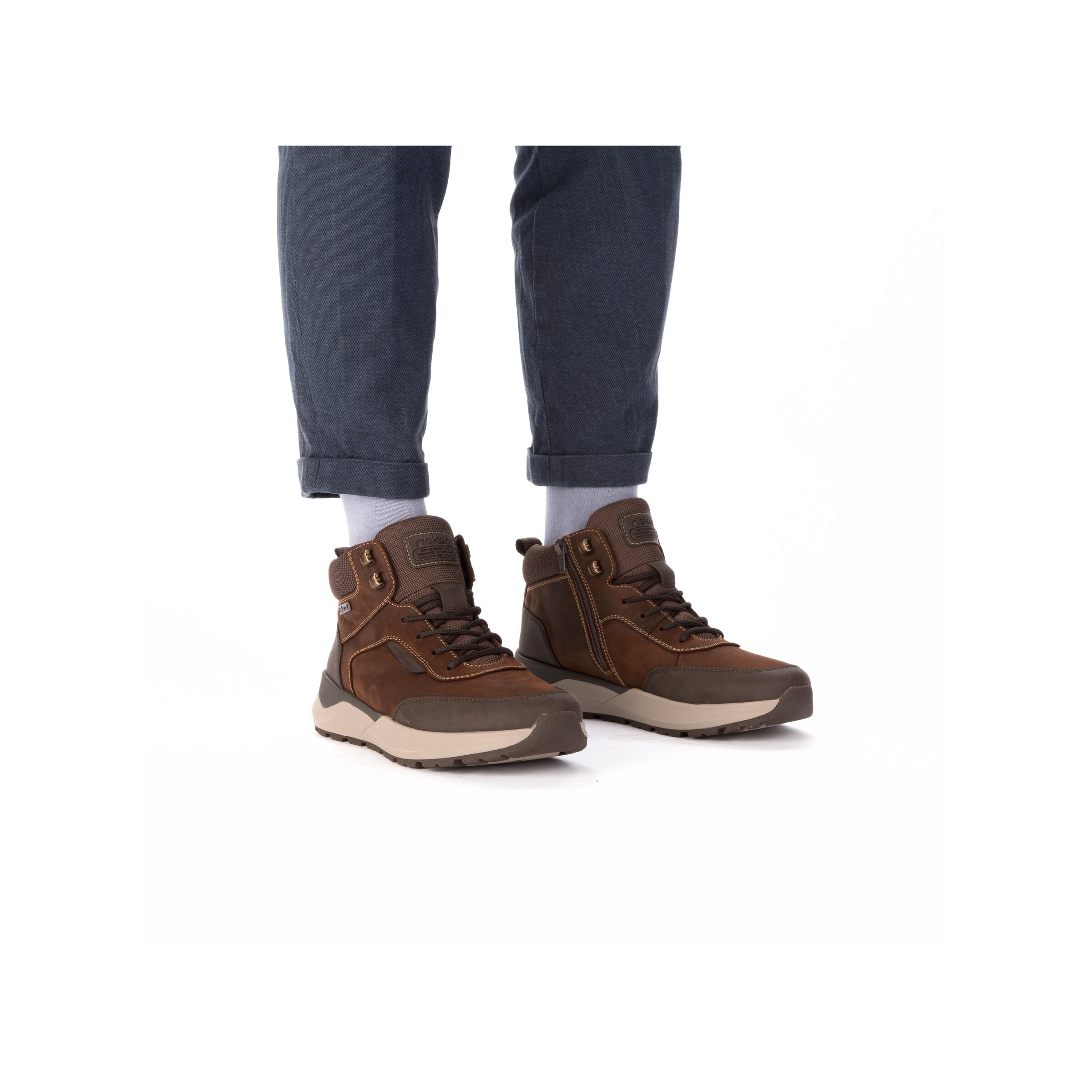 Rieker Schnürstiefel in Braun: Vorderseite