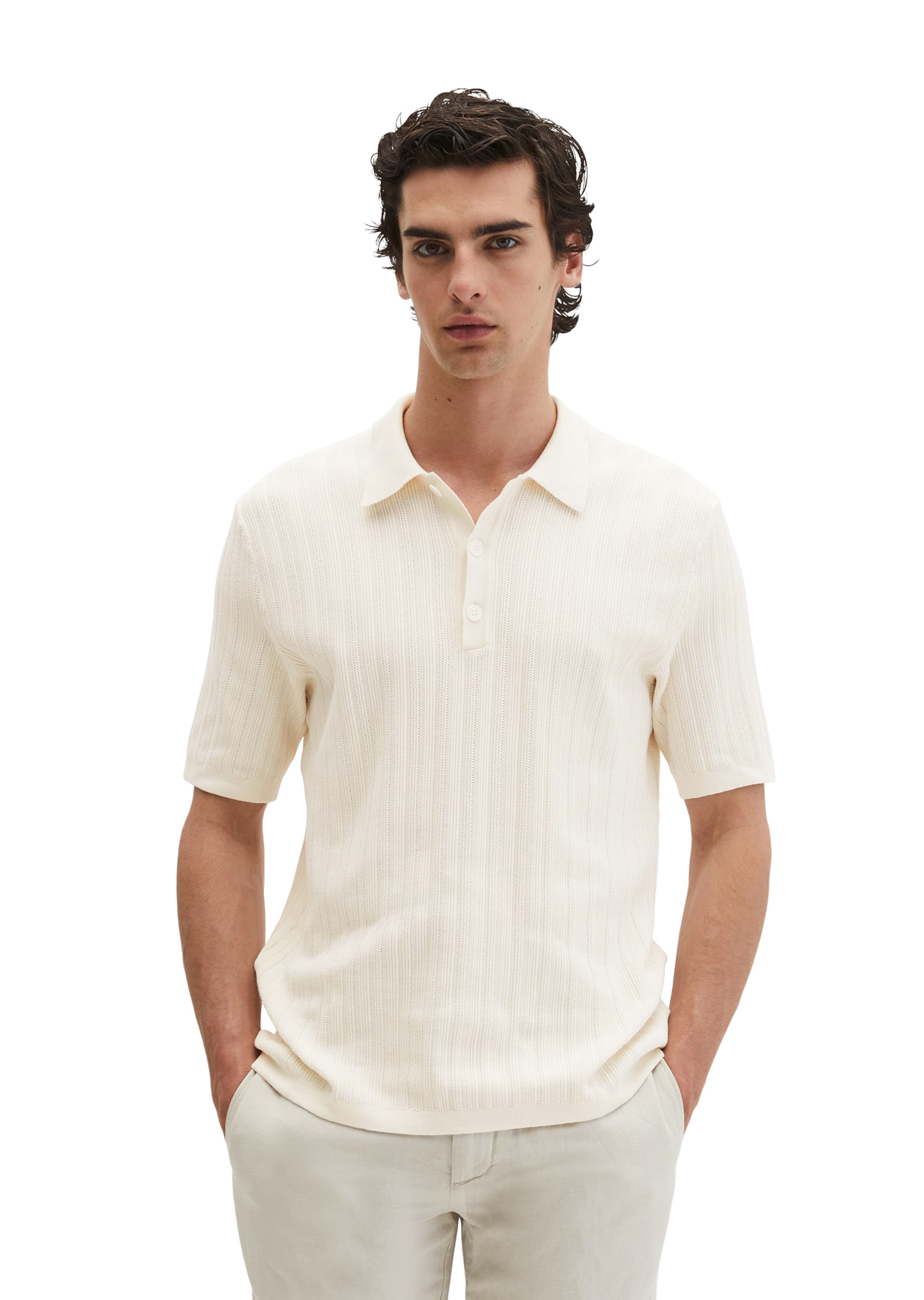 Marc O'Polo Poloshirt in Weiß: Vorderseite