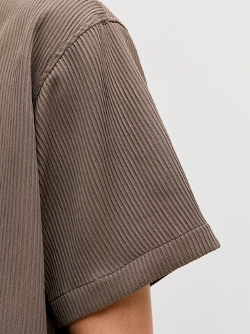 JACK & JONES - Ajuste confortable Camisa 'JJEHarrison' en marrón